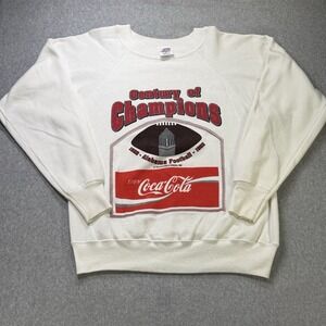 Vintage 1992 Alabama Century‎ of Champions Coca-Cola Sweatshirt M USA Raglan